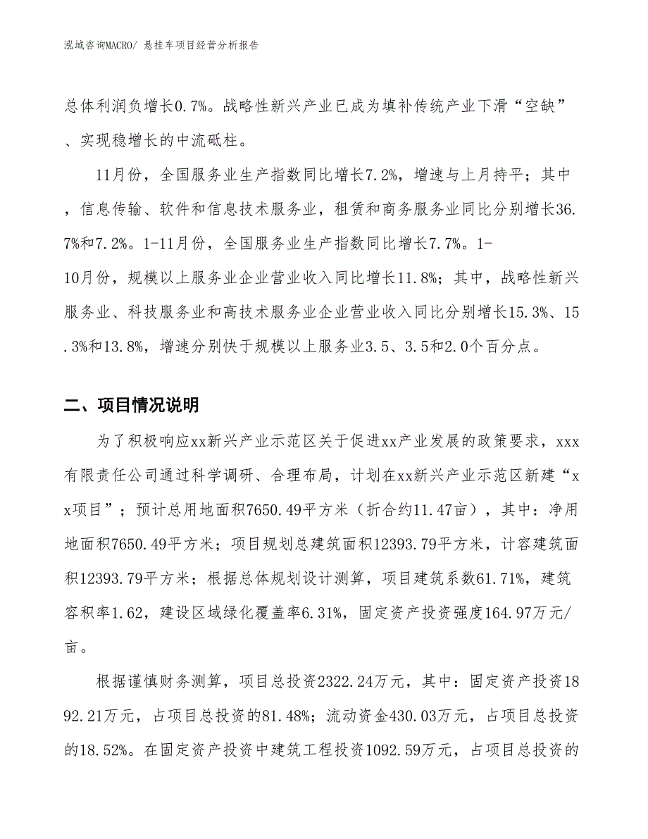 悬挂车项目经营分析报告_第2页