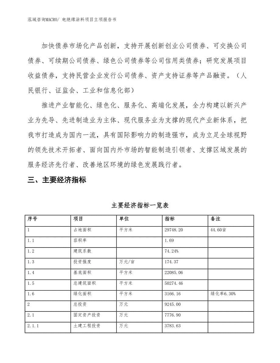 电绝缘涂料项目立项报告书_第5页