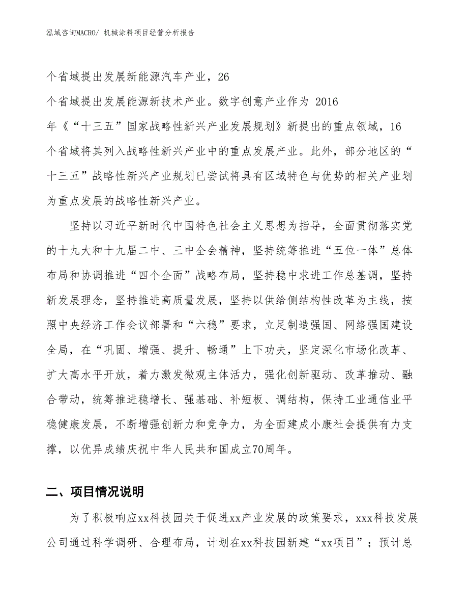 （参考）机械涂料项目经营分析报告_第2页