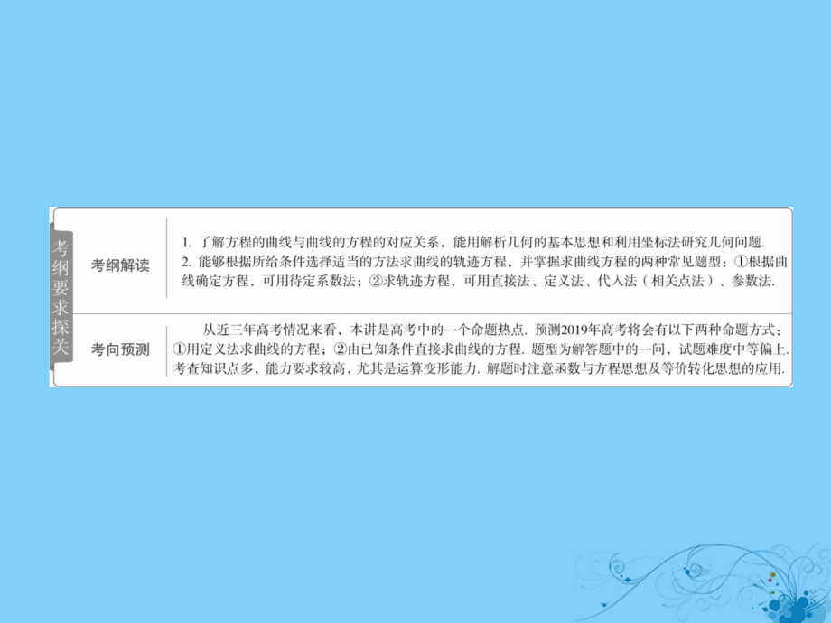 2019版高考数学一轮复习第8章平面解析几何8.8曲线与方程课件理201805212280_第2页