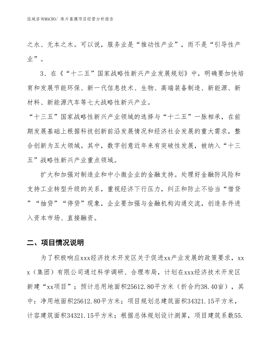 （案例）珠片基膜项目经营分析报告_第2页