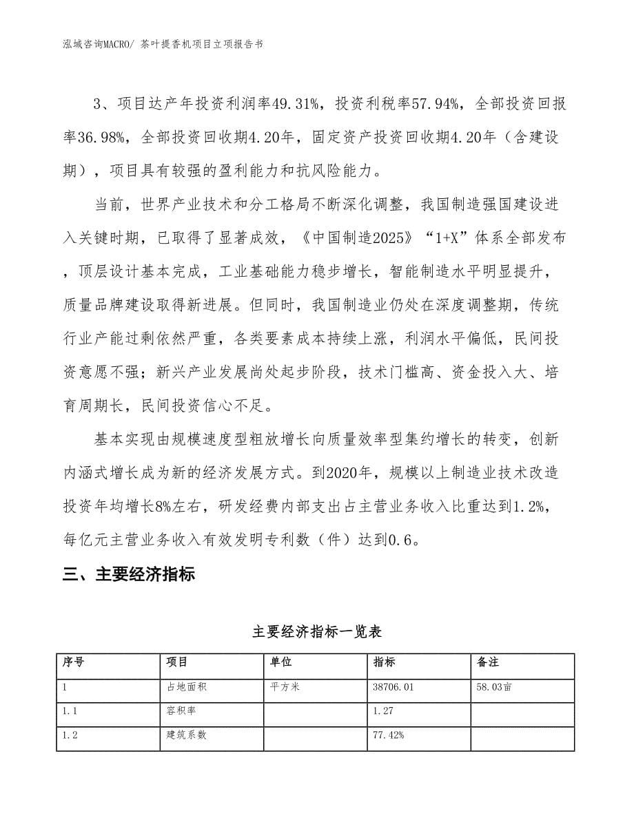 茶叶提香机项目立项报告书_第5页