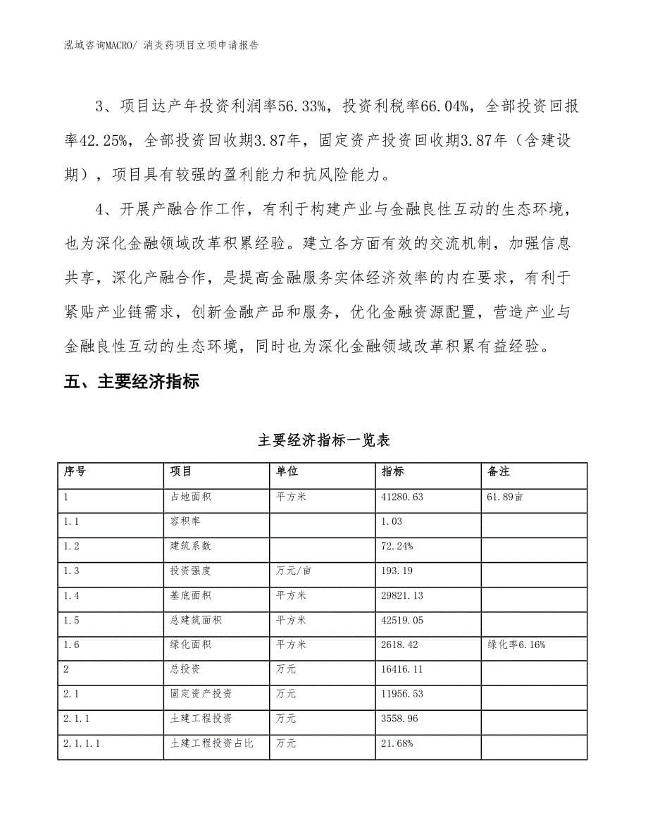 消炎药项目立项申请报告_第5页