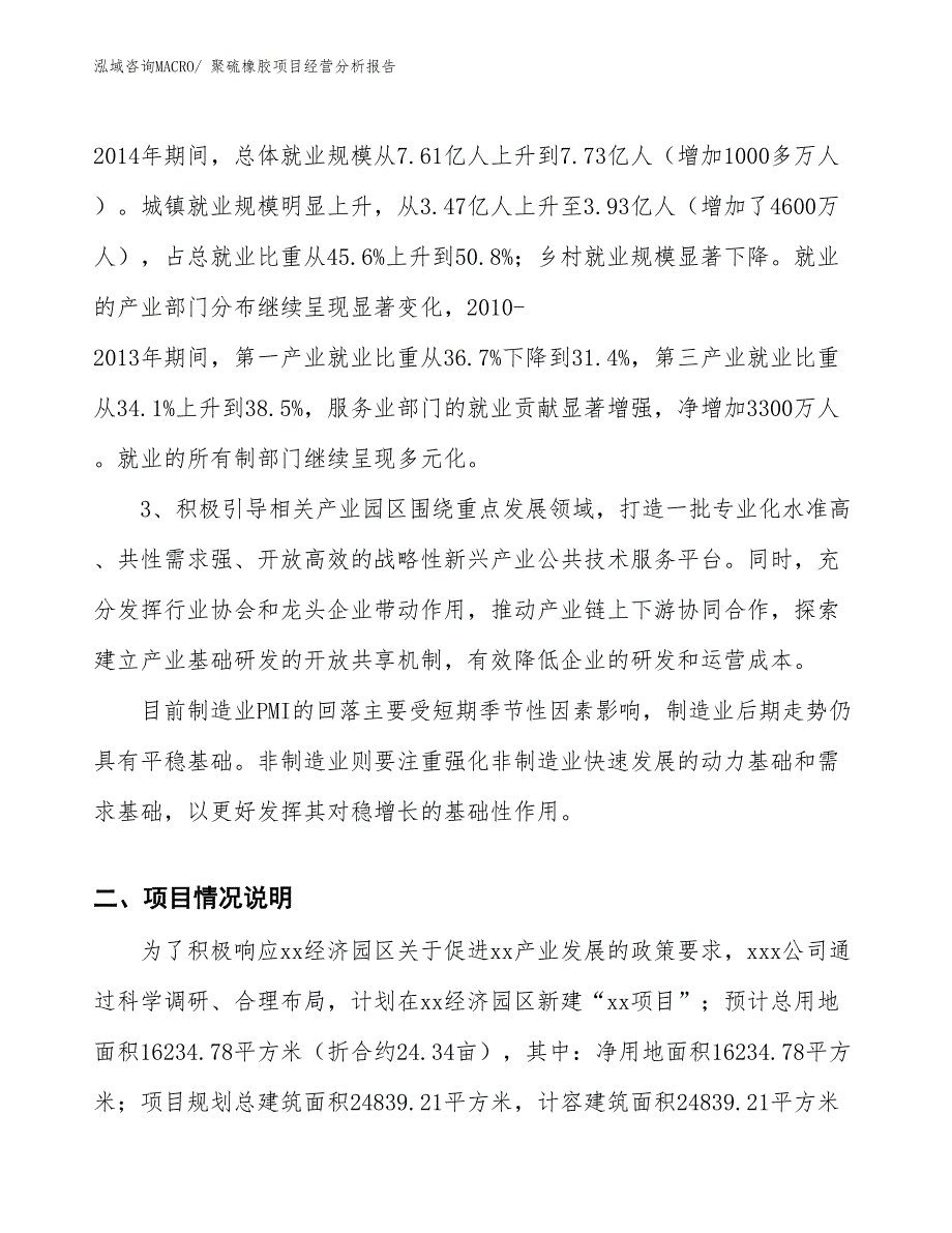 （参考）聚硫橡胶项目经营分析报告_第2页