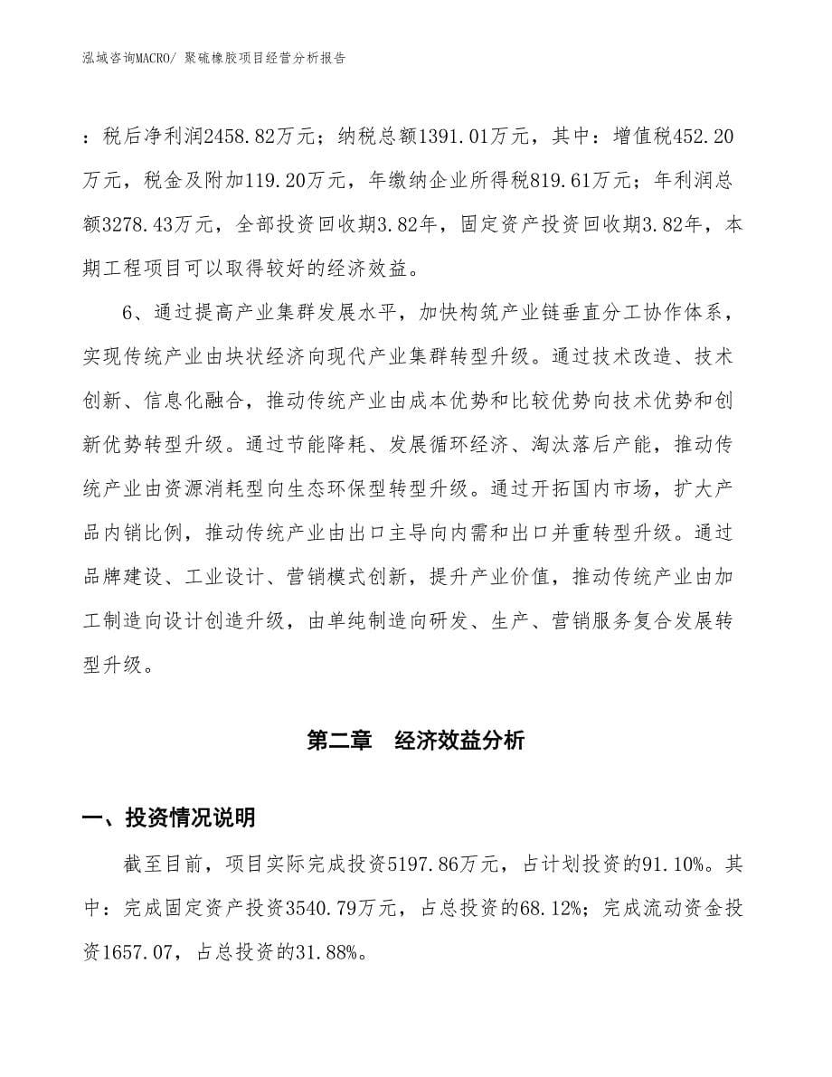 （参考）聚硫橡胶项目经营分析报告_第5页