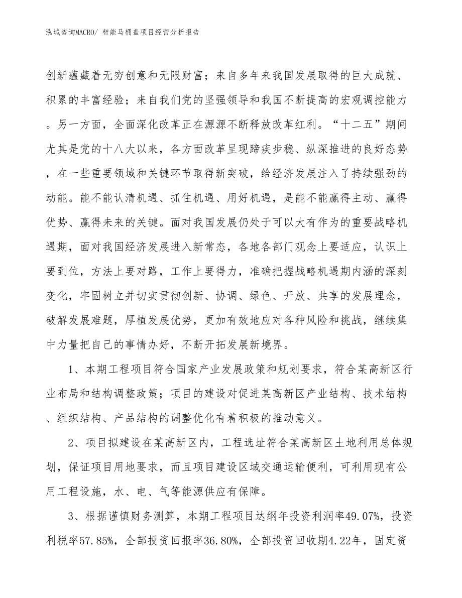 智能马桶盖项目经营分析报告_第5页