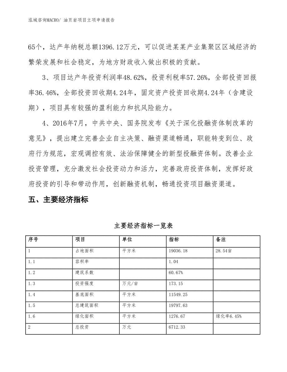 油页岩项目立项申请报告_第5页