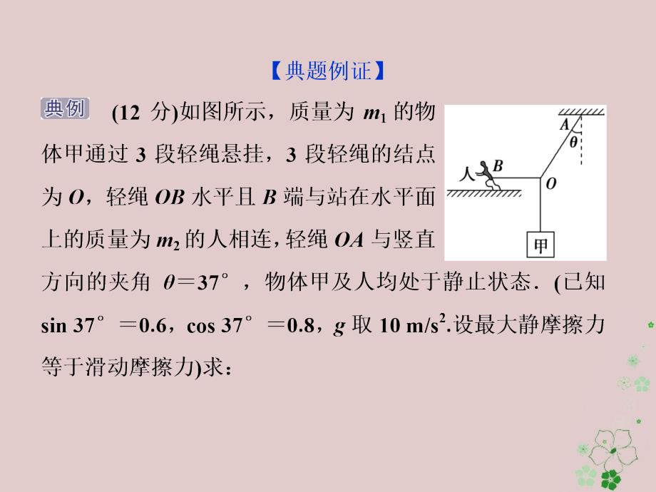 2019届高考物理总复习第二章相互作用突破全国卷2共点力平衡问题课件20180423439_第4页