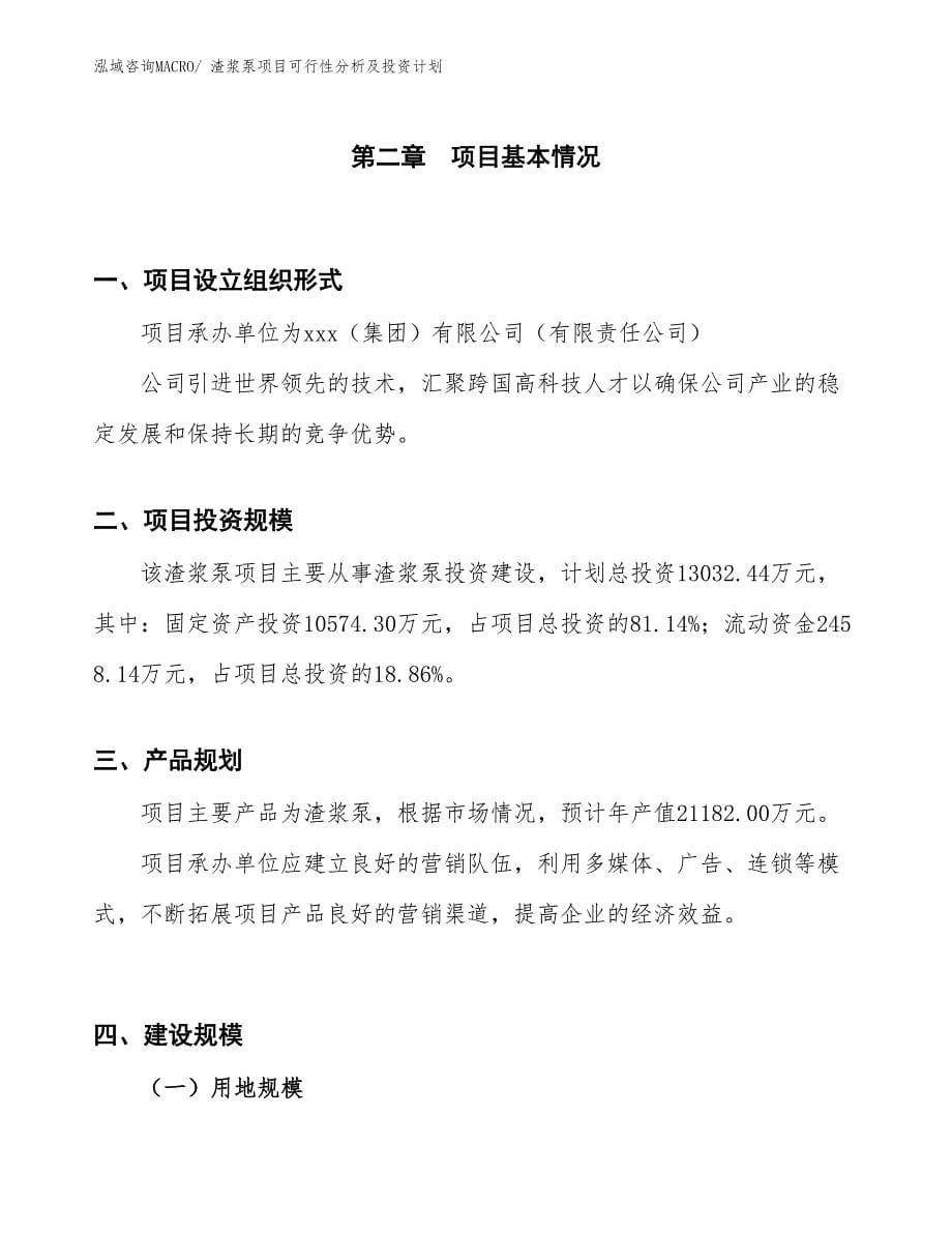 渣浆泵项目可行性分析及投资计划 (1)_第5页