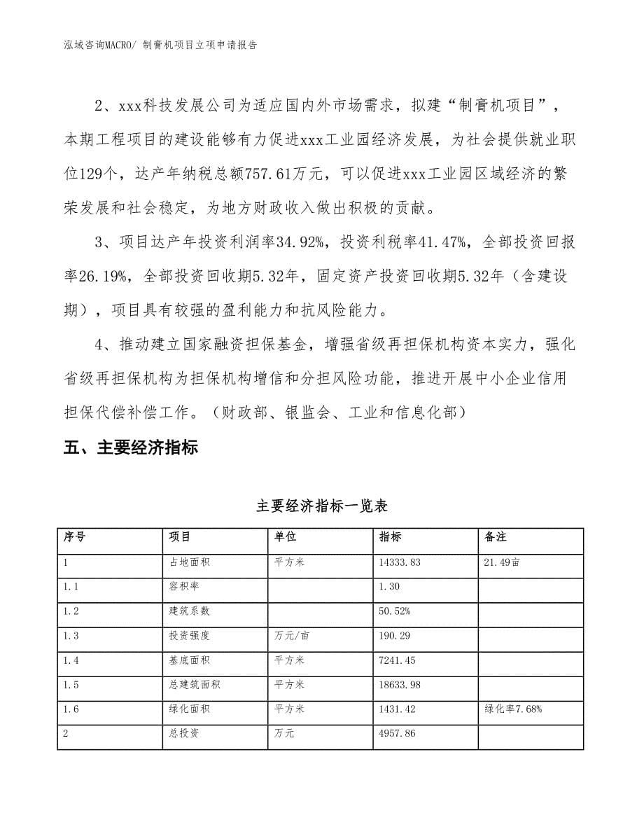 制膏机项目立项申请报告_第5页