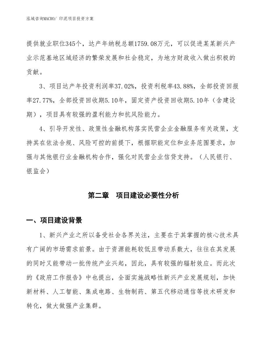 印泥项目投资方案_第5页