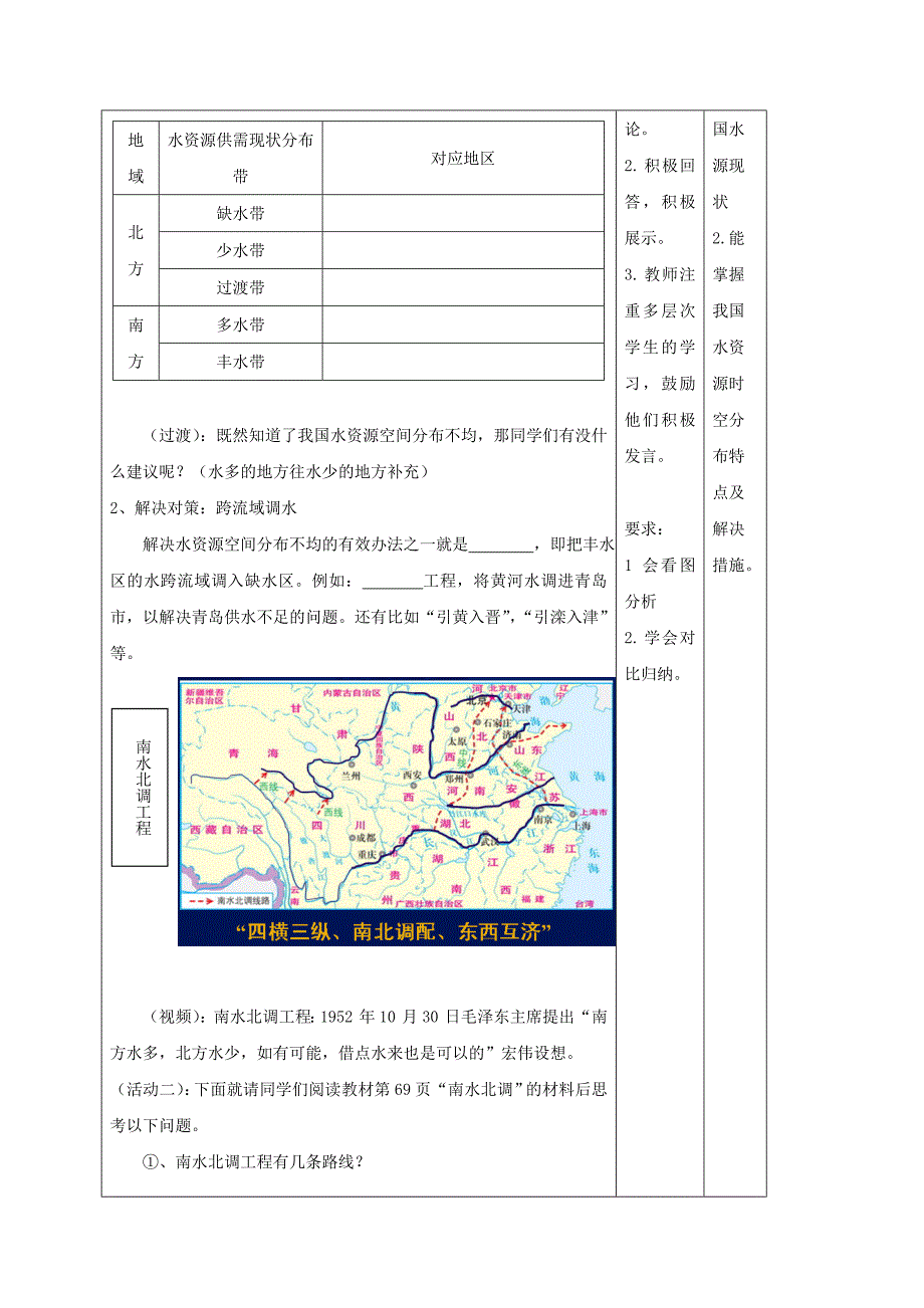 2018-2019学年八年级地理上册 3.3 中国的水资源教学案（新版）湘教版_第3页