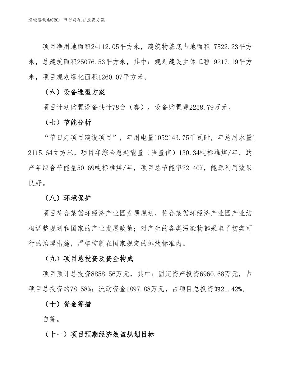 节日灯项目投资方案_第3页