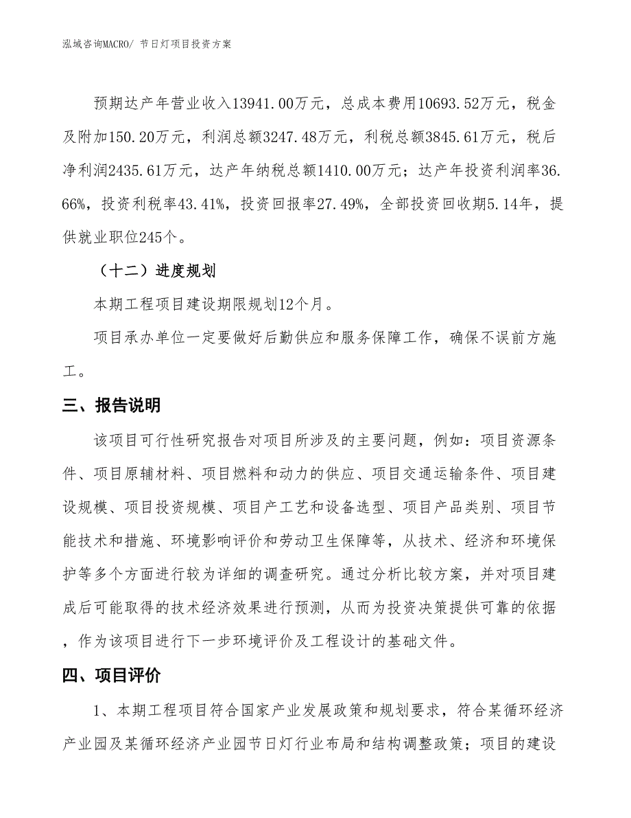 节日灯项目投资方案_第4页