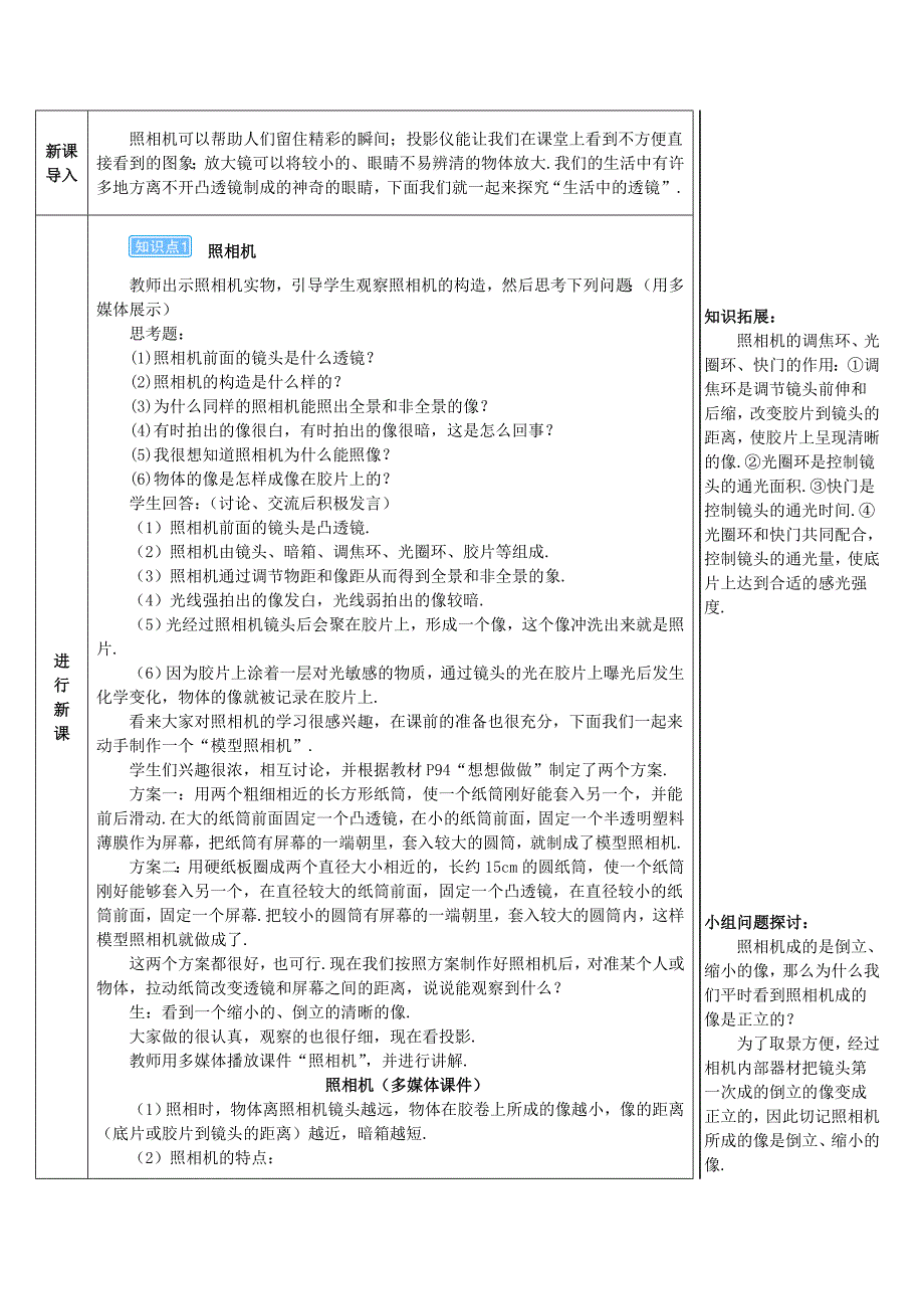 2018-2019学八年级物理上册 第五章 第2节 生活中的透镜导学案 （新版）新人教版_第2页