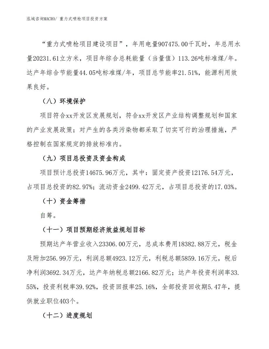 重力式喷枪项目投资方案_第3页