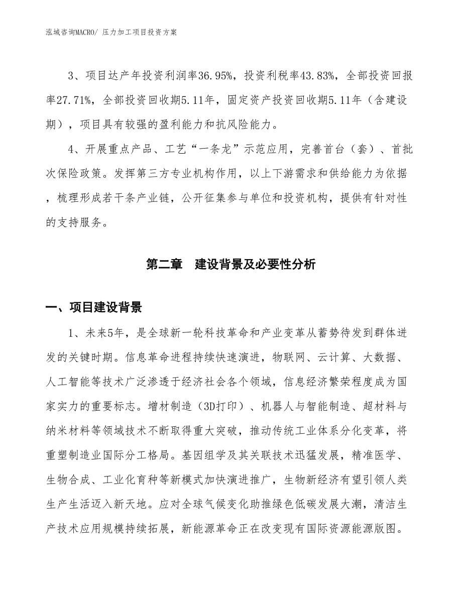 压力加工项目投资方案_第5页