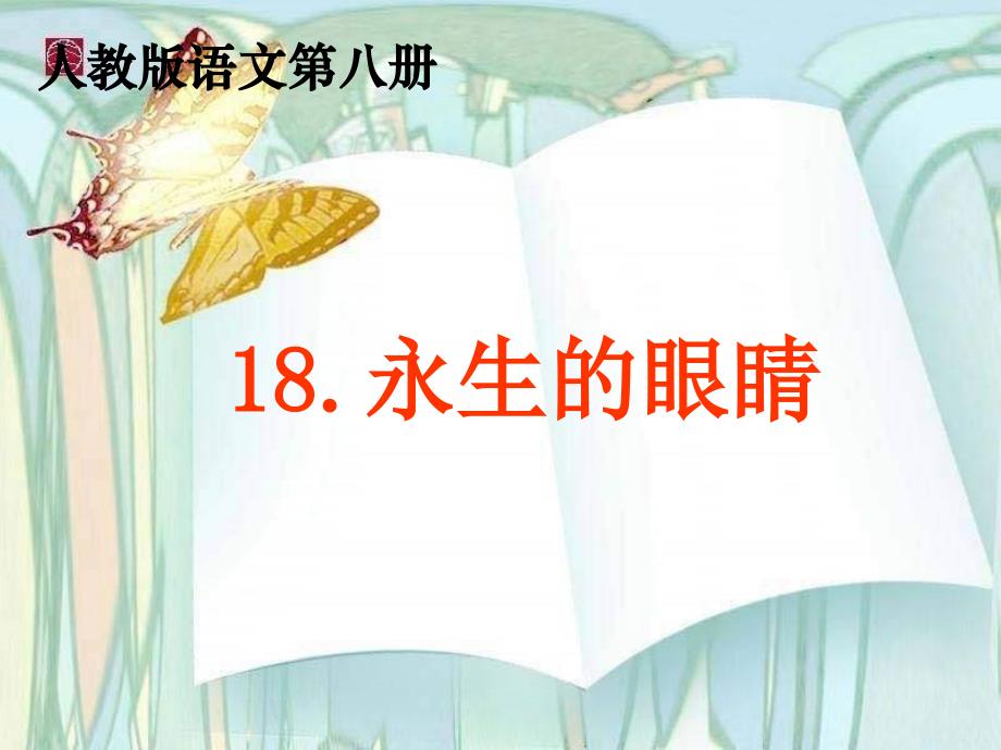 四年级语文下册第5单元18.永生的眼睛课件新人教版_第1页