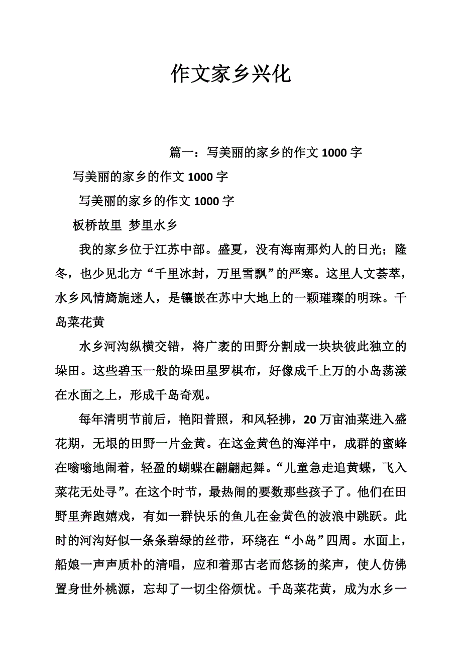 作文家乡兴化.doc_第1页
