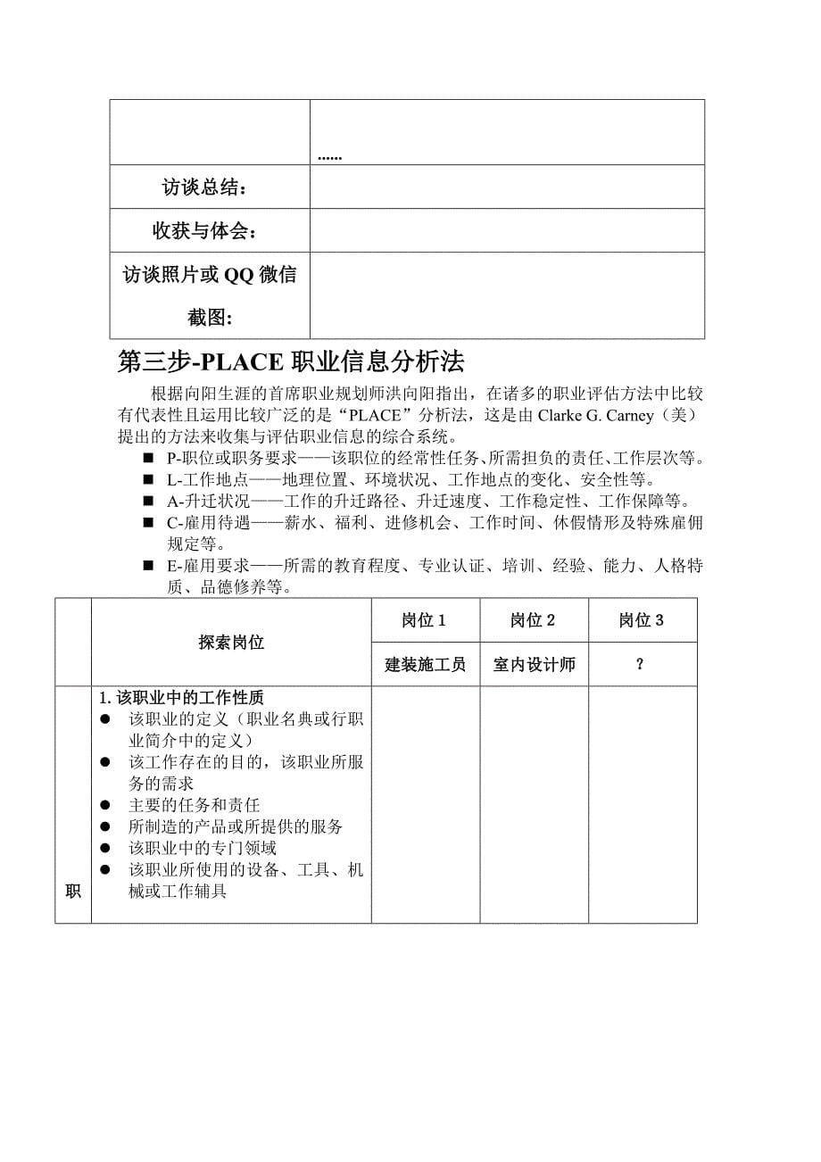 职业探索报告 优秀 选择1.doc_第5页