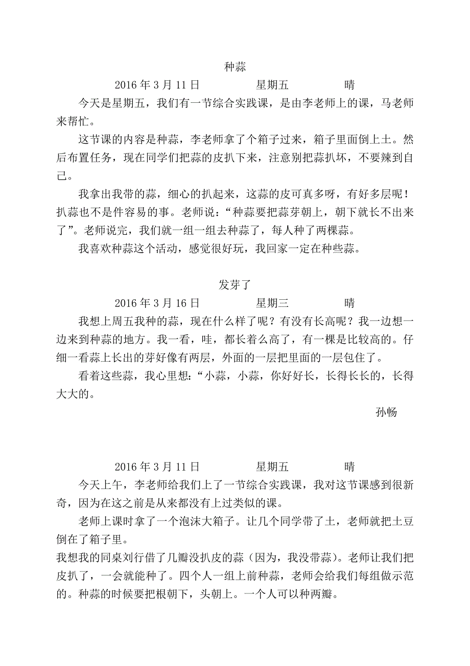 育蒜苗观察日记.doc_第2页