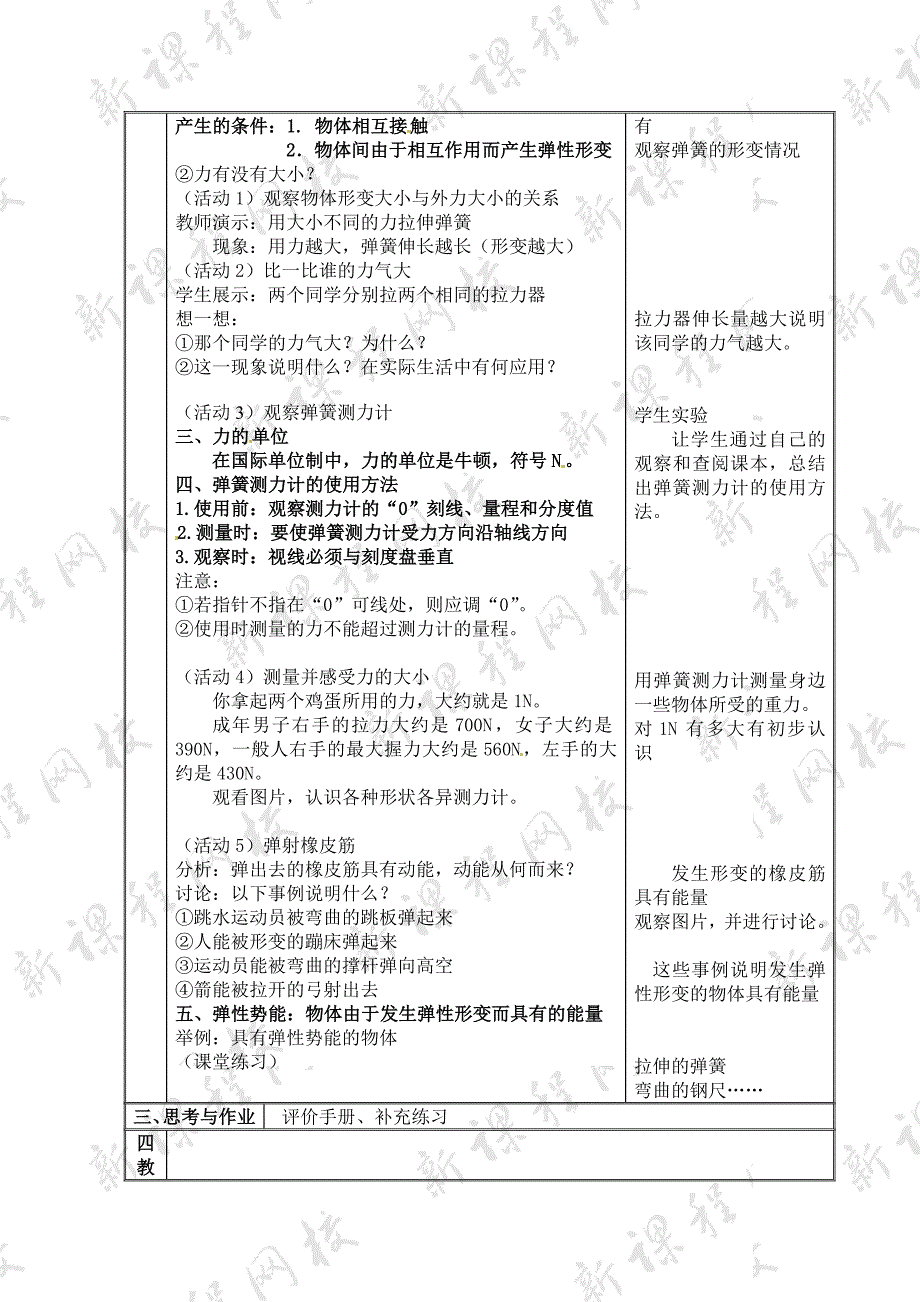 7.2 弹力 教案（新人教版八年级下册） (9)_第2页