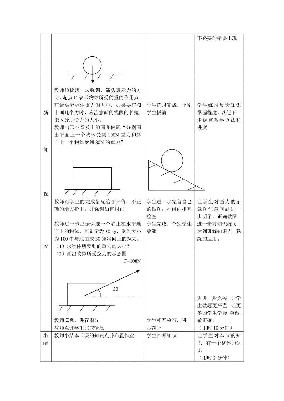 7.3 重力 教案 北师大八年级上 (2)_第5页