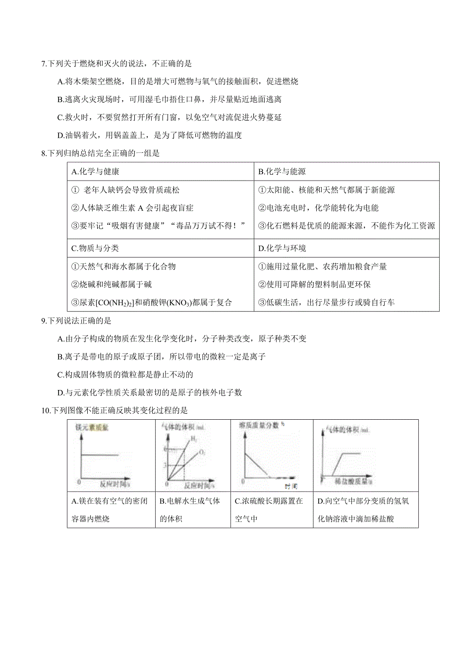 2017年宿迁市中考化学试卷及解析_第2页