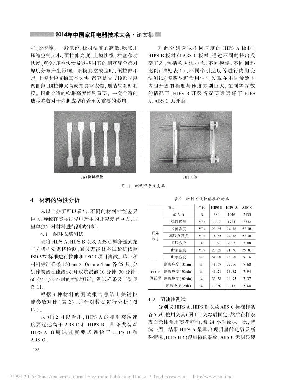 冰箱不同材料内胆开裂现象的研究_徐鹏飞_第5页