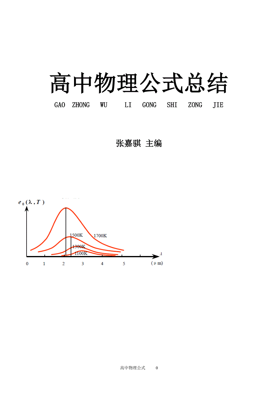 高中物理 必备公式 总结  外加 知识点总结_第1页