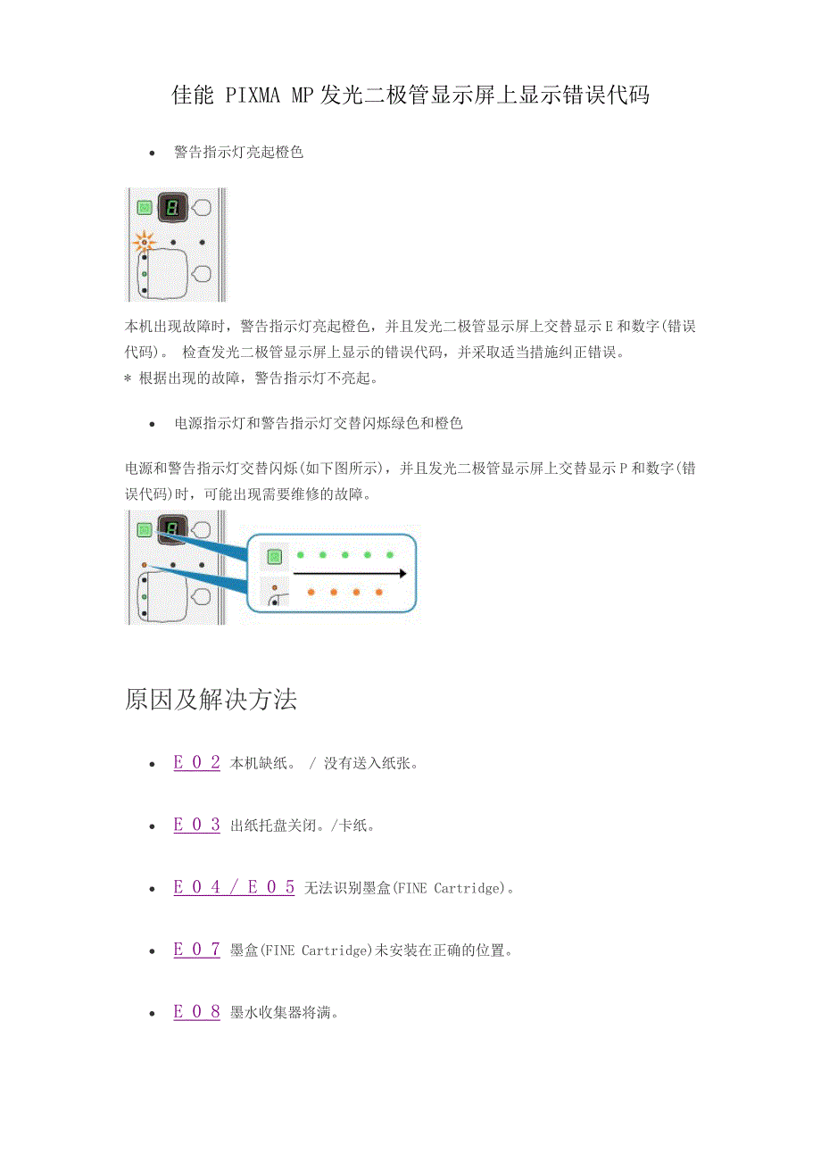 canon系列错误码与解决方法_第1页