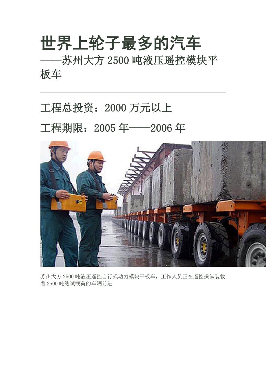 世界上轮子最多的汽车_第1页