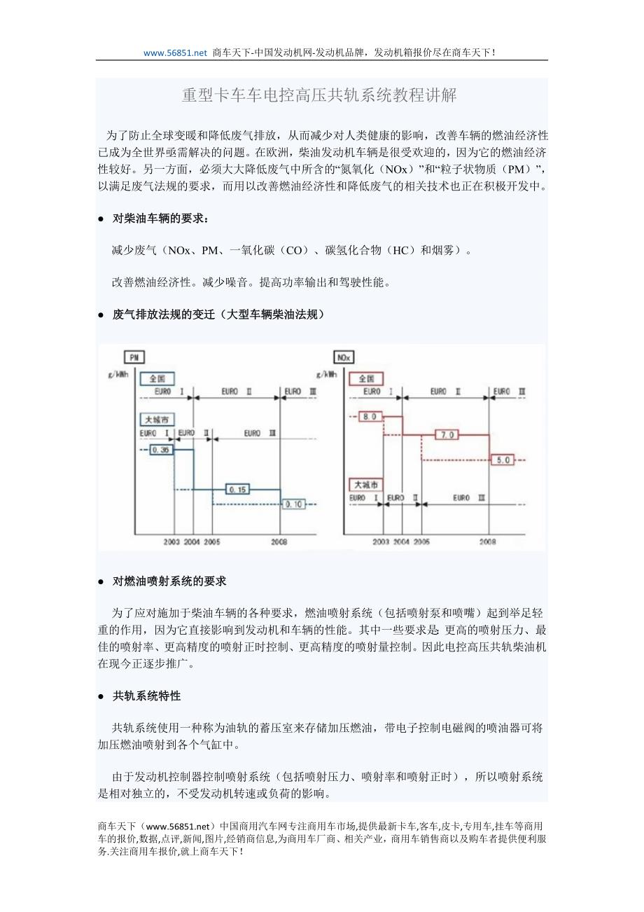 重型卡车电控高压共轨系统教程讲解_第1页