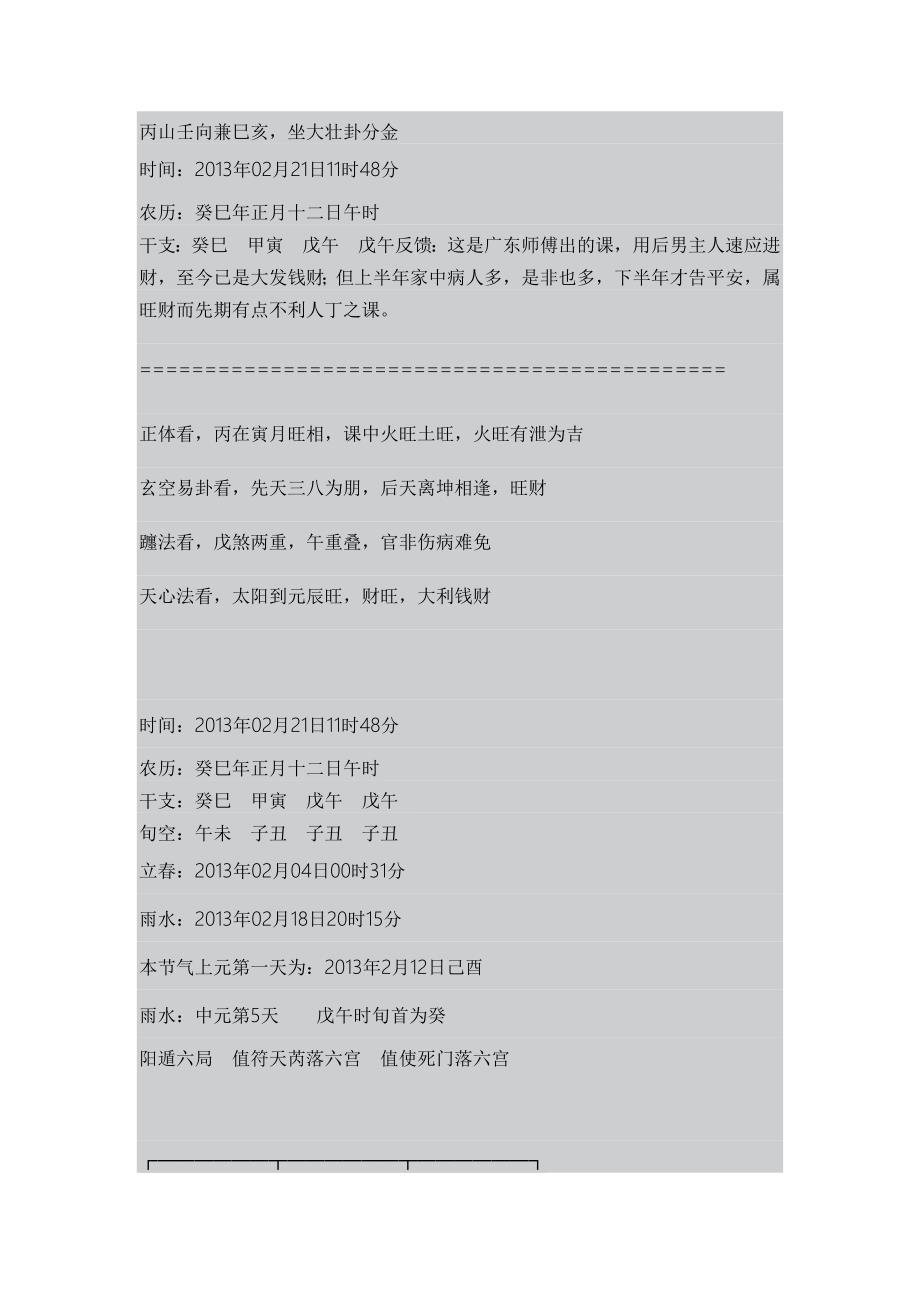 丙山壬向阳宅择日奠基日课（癸巳年）_第1页