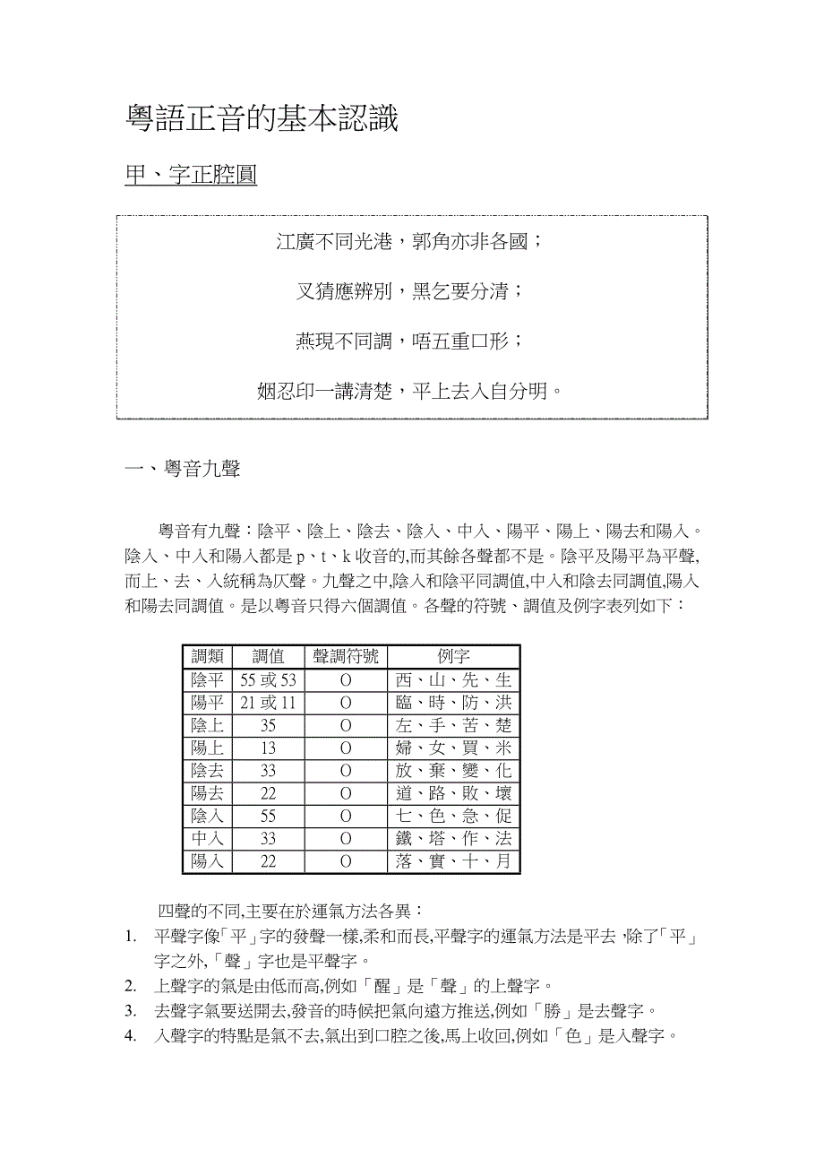 粤语正音的基本认识_第1页