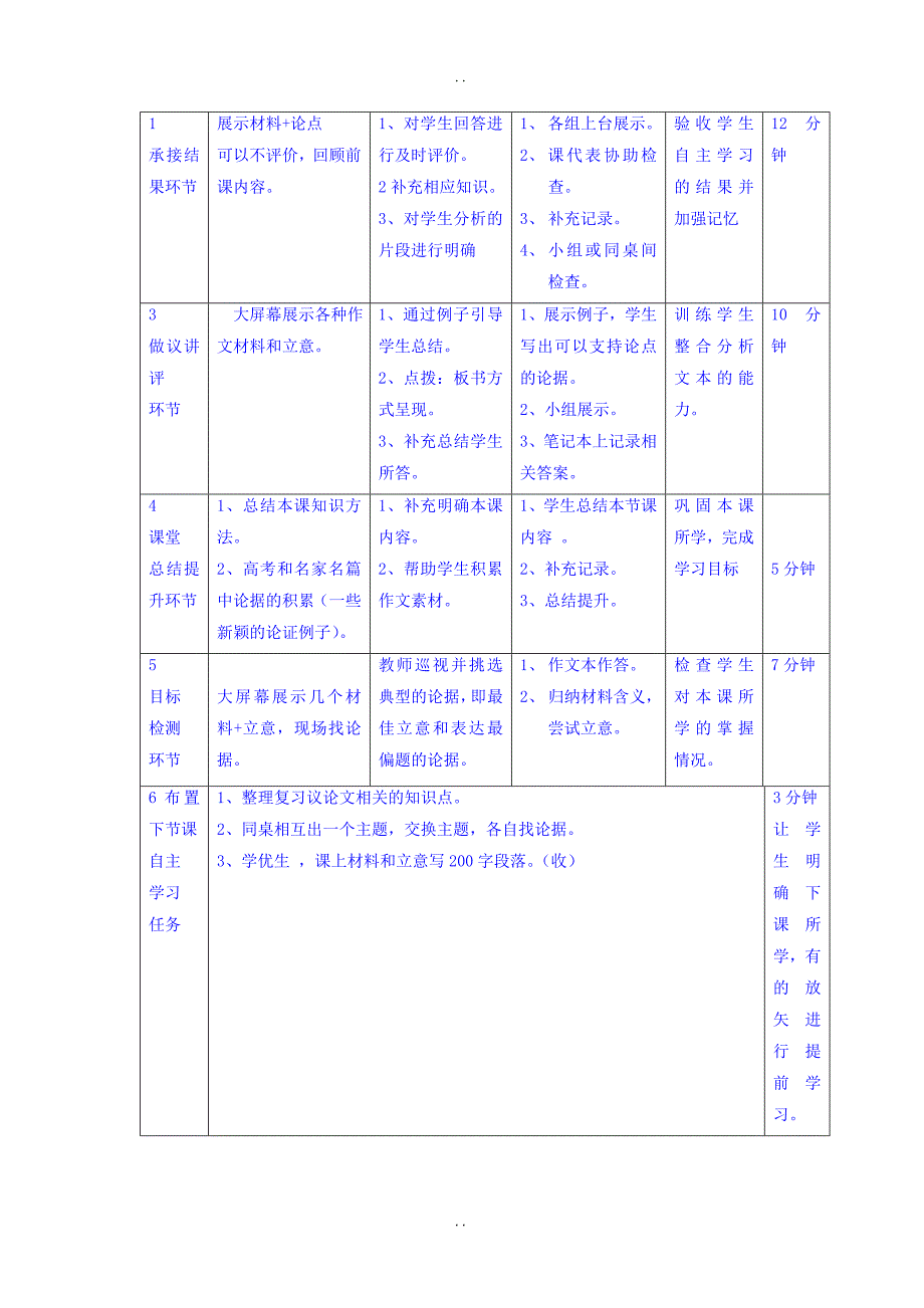 最新大连渤海高级中学人教版高中语文必修四教案：作文论据选择第二课时 _第2页