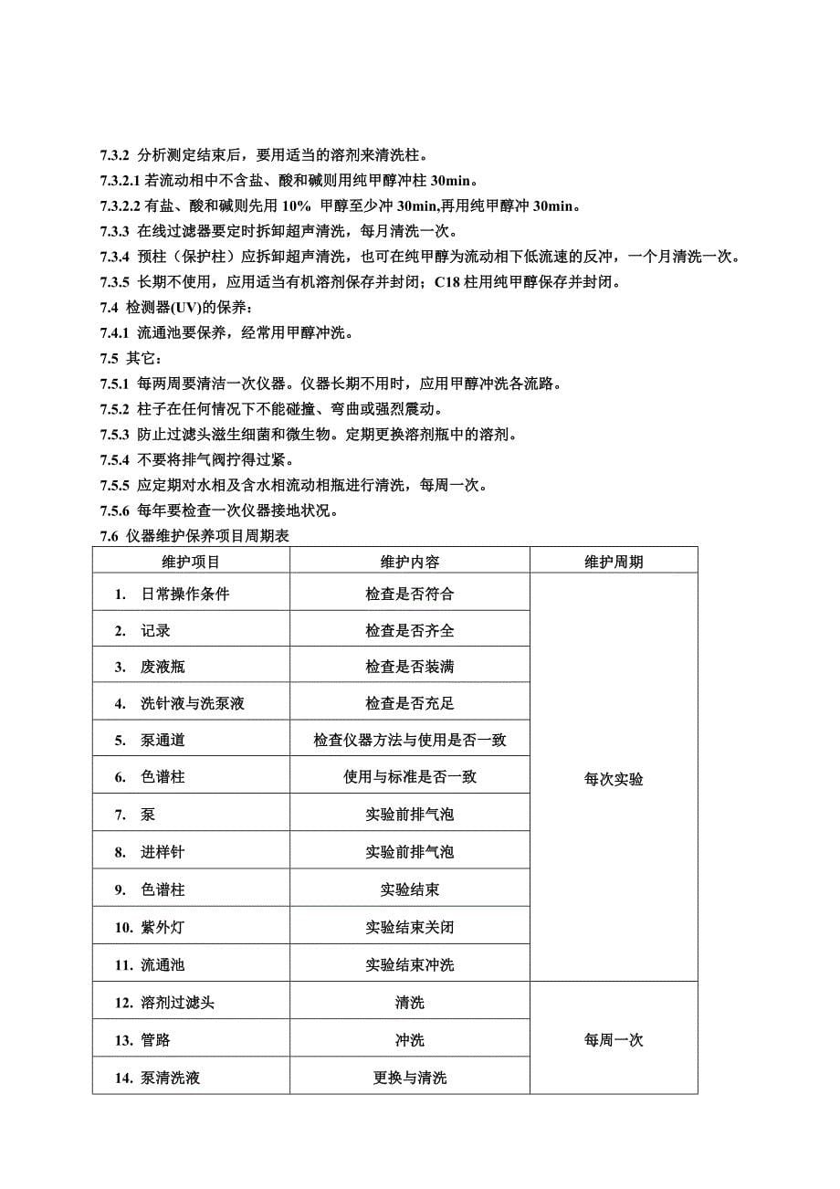 waterse型高效液相色谱仪标准操作程序终稿_第5页