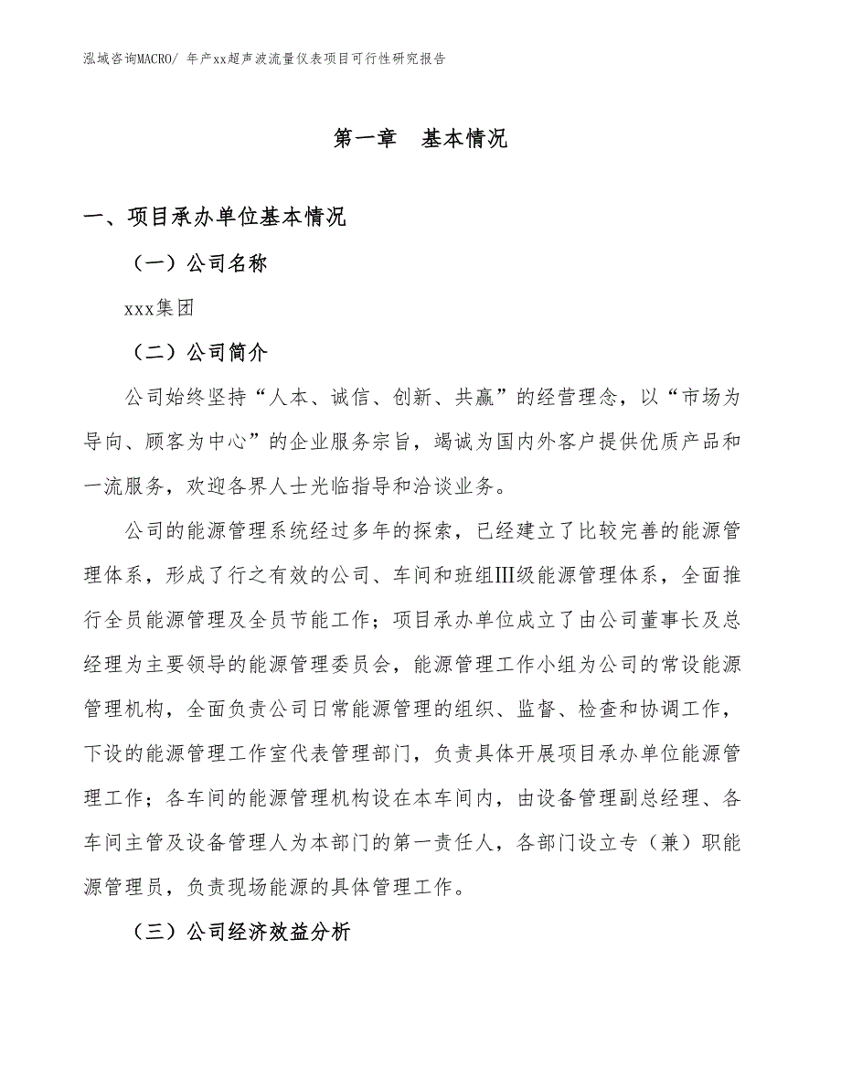 年产xx超声波流量仪表项目可行性研究报告_第3页