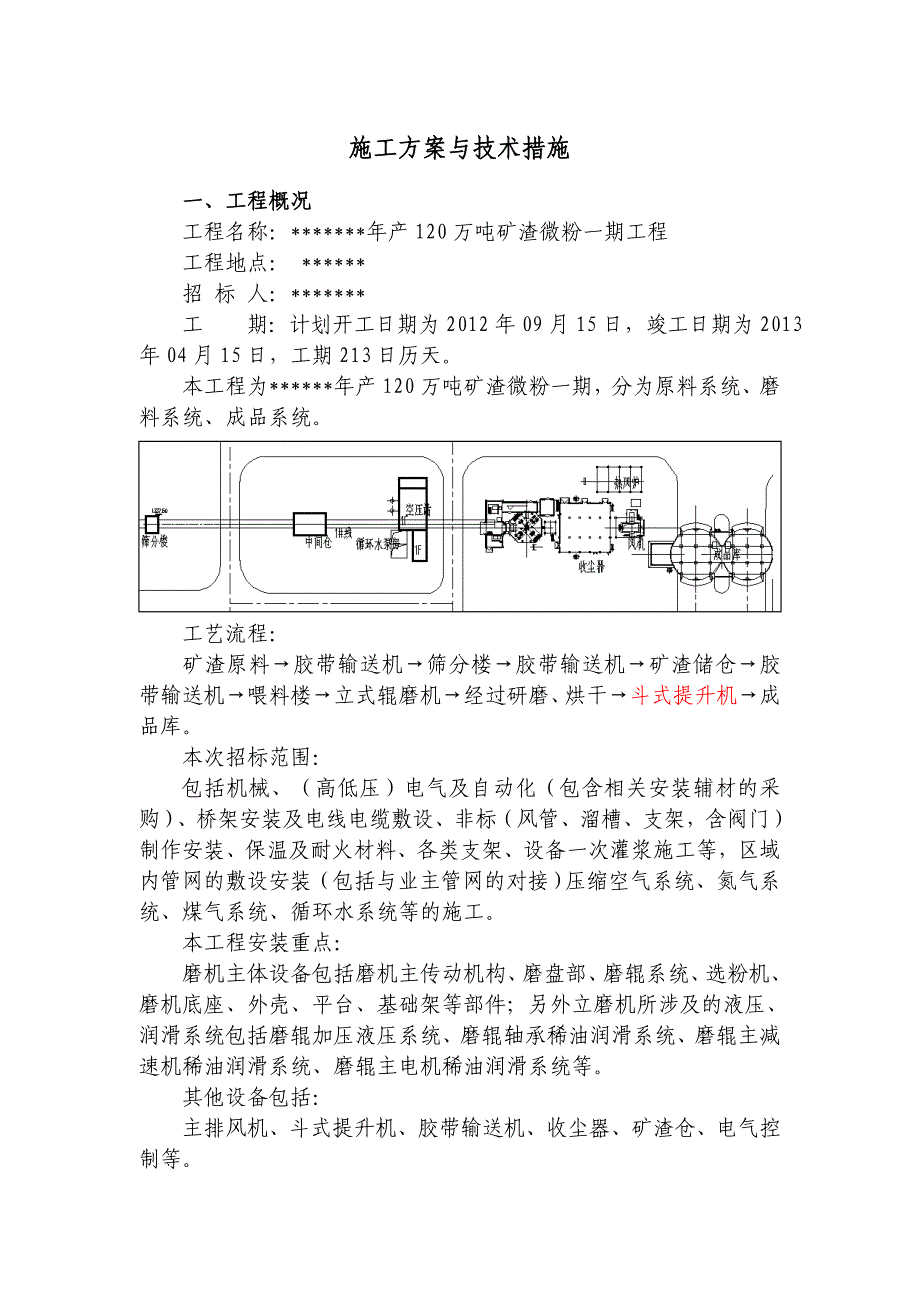 立磨安装施工方案_第1页