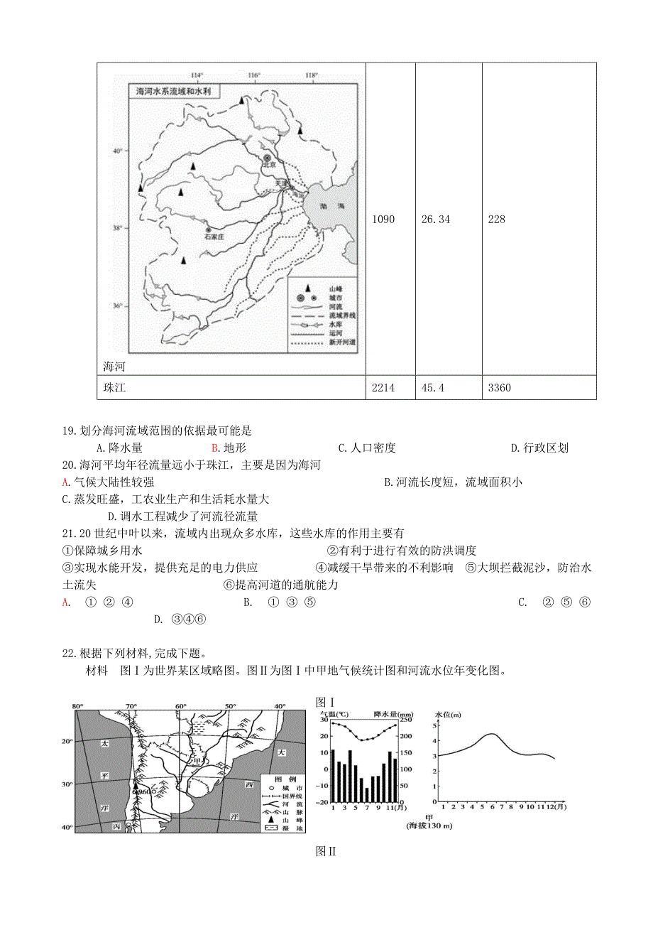 2016届高考地理一轮复习 微专题2 河流专题练习_第4页