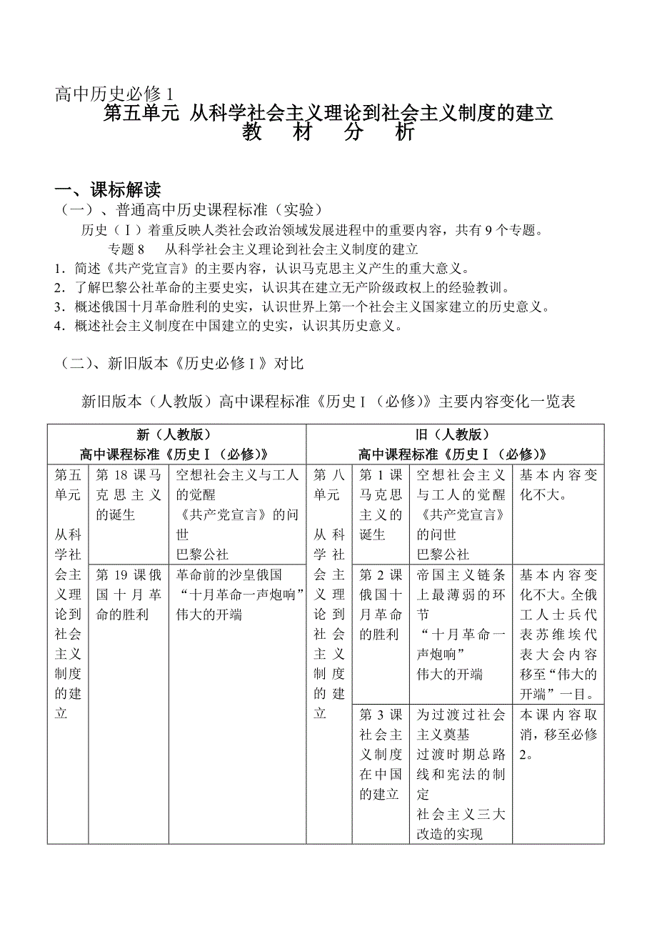 新课标高中历史必修一第五单元_第1页