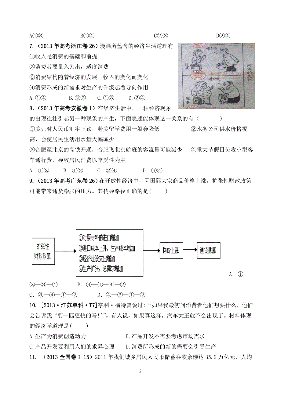 2015经济常识综合测试_第2页