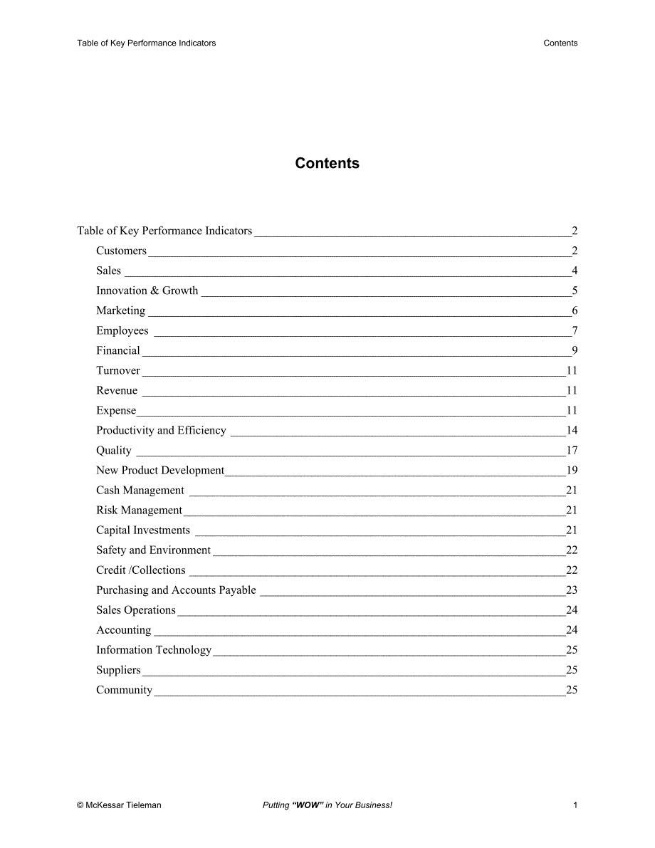 毕博管理咨询工具bc69_kpi_table_第2页