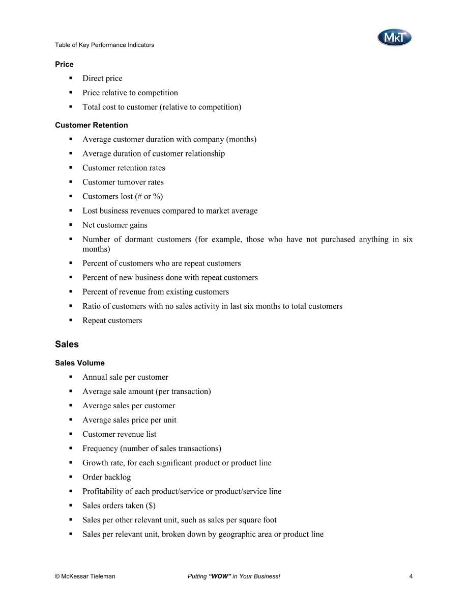 毕博管理咨询工具bc69_kpi_table_第5页