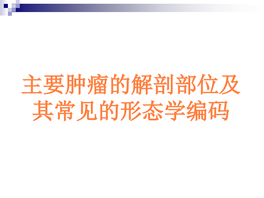 课件：主要肿瘤的解剖部_第1页