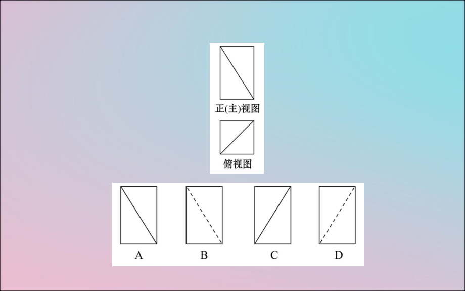 2019届高考数学二轮复习 专题三 立体几何 1.3.1 空间几何体的三视图、表面积及体积课件 文_第4页