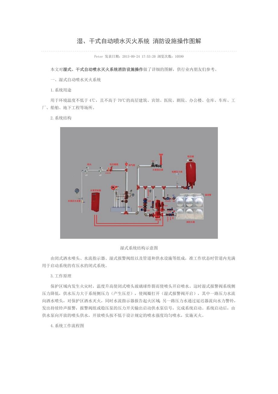 湿干式自动喷水灭火系统消防设施操作图解_第1页