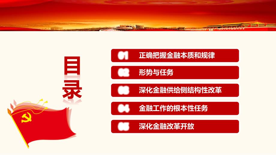 第推荐 十三次学习会议精神 推动金融业高质量发展党政党建党课ppt模板_第3页