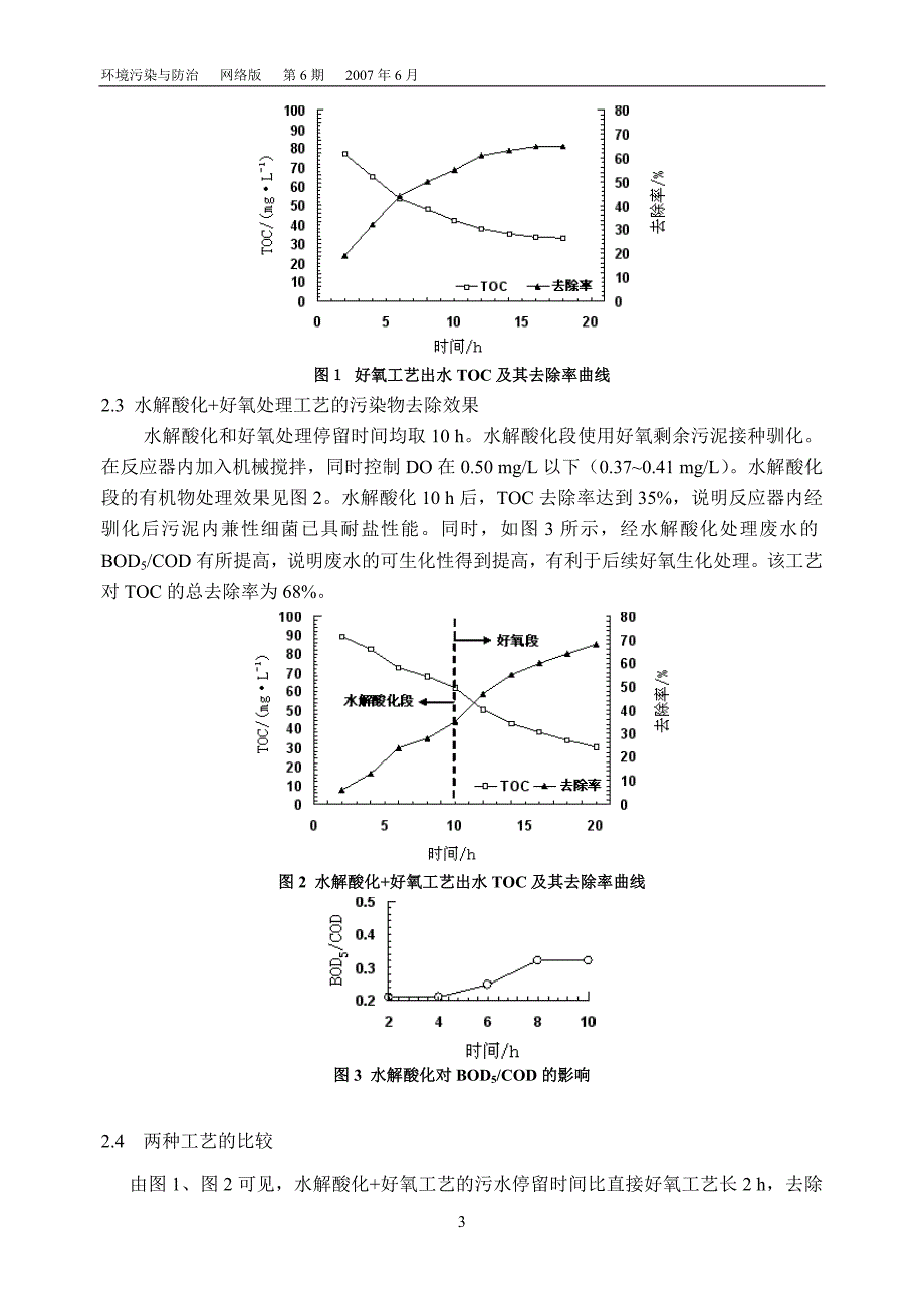 高含盐有机化工废水生物处理初探_第3页