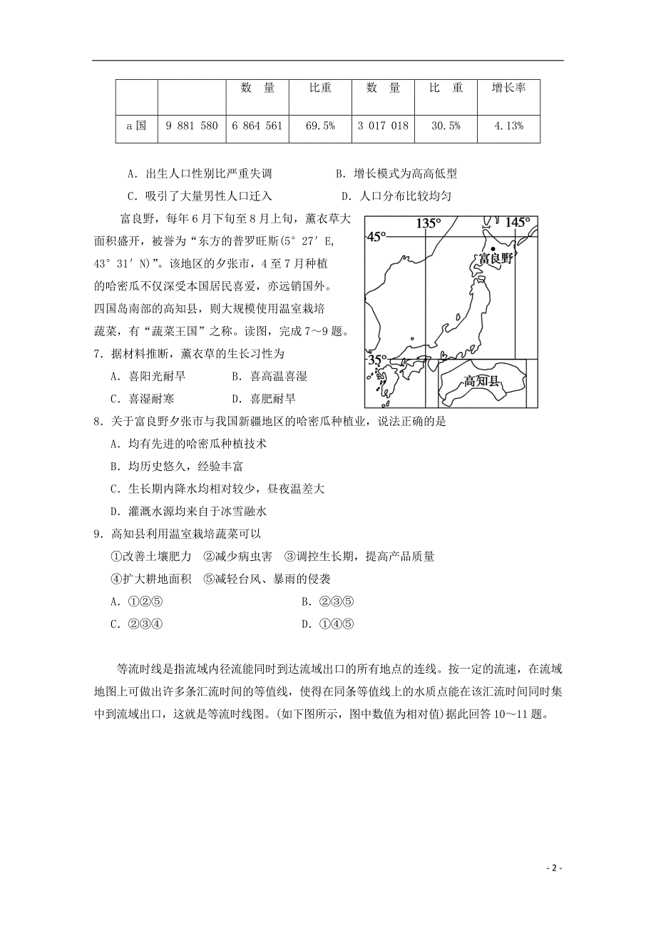 宁夏2018-2019学年高二地理12月阶段性测试试题_第2页